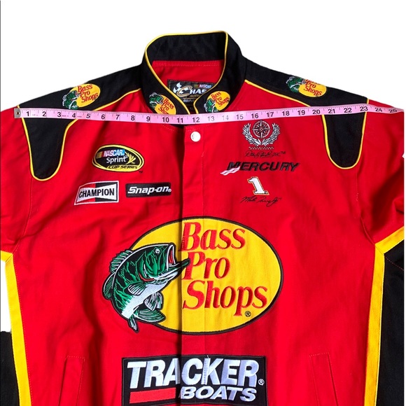 NASCAR Chase Authentic Drivers Line Bass Pro Shop Button Jacket. Size XL - Picture 9 of 10